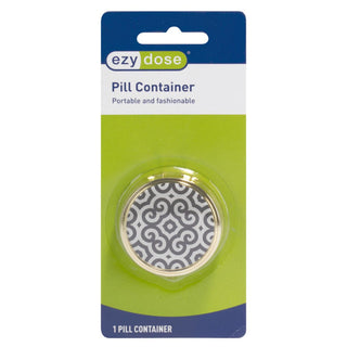EZY DOSE 67409 ROUND FASHION PILL CASE
