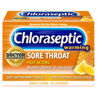 CHLORASEPTIC LOZ.18'S H/LEMON