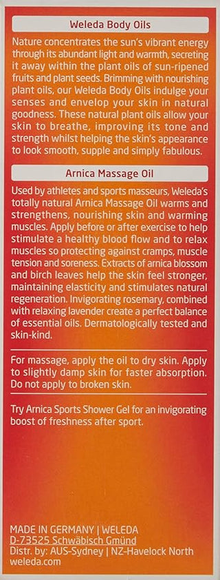 WELEDA ARNICA MASSAGE OIL 100ML