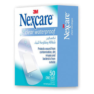 3M NEXCARE CWP-50 CLEAR WATERPROOF 50'S