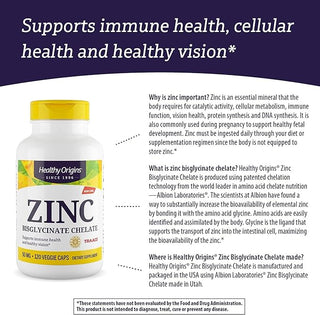 HEALTHY ORIGINS ZINC CHELATE 50MG 120'S