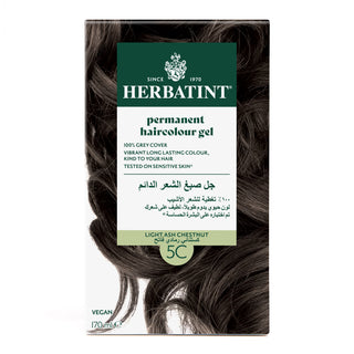 HERBATINT, PERMANENT HAIRCOLOR GEL, 5C, LIGHT ASH CHESTNUT 135ML