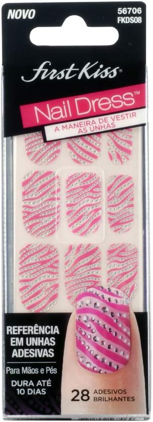 KISS KWN08 NAIL WRAP COCKTAIL 18's