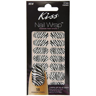 KISS KWN20 NAIL WRAP PEIGNOIR 18's