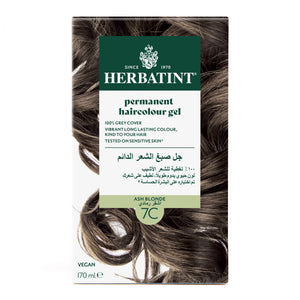 Herbatint, Permanent Haircolor Gel, 7C, Ash Blonde 135ML